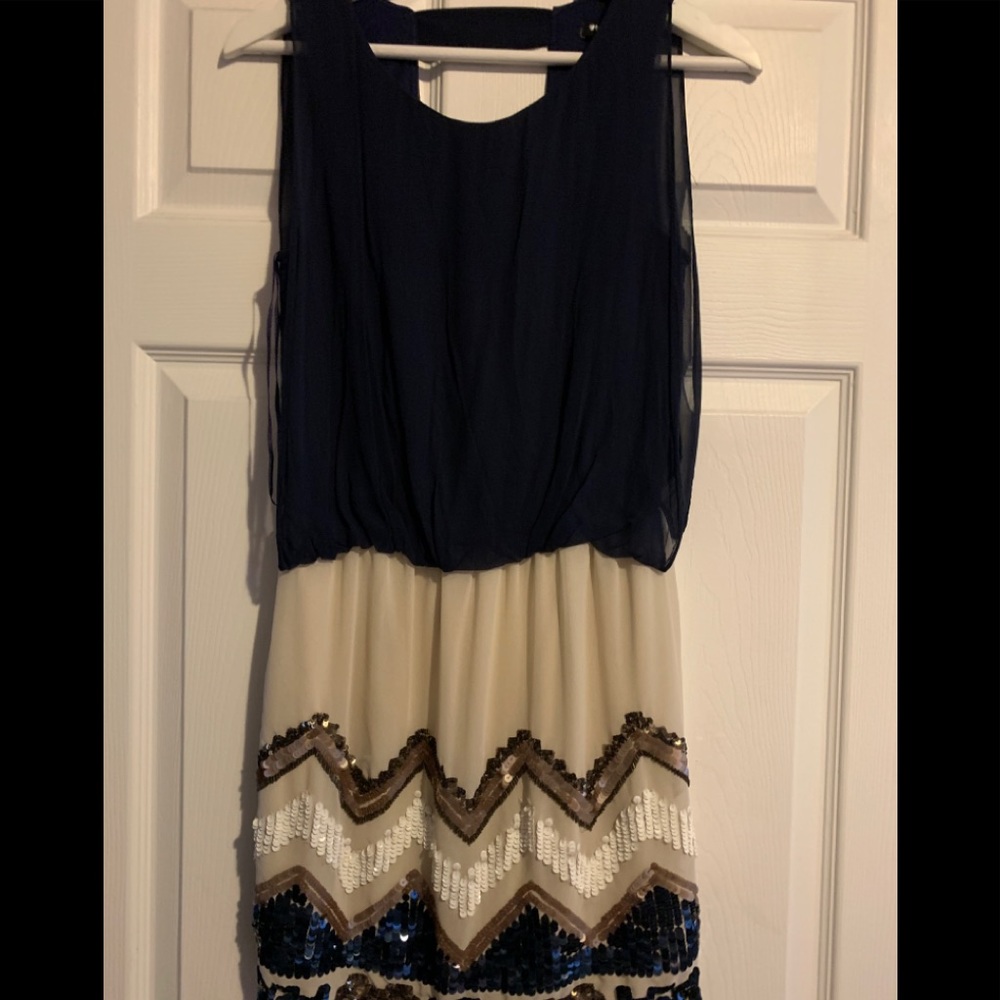 TFNC Mini Dress with open back